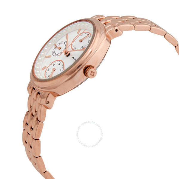 Akribos XXIV Quartz White Dial Ladies Watch AK1114RG - The Watches Men & Co #2