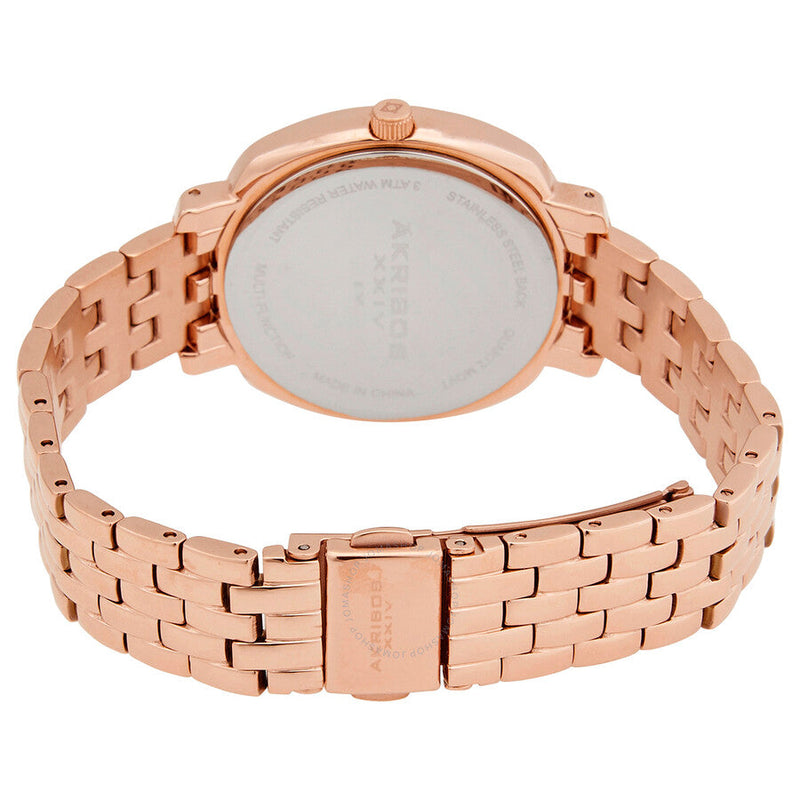 Akribos XXIV Quartz White Dial Ladies Watch AK1114RG - The Watches Men & Co #3