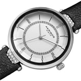 Akribos XXIV Quartz White Dial Ladies Watch AK1116BK - The Watches Men & Co #2
