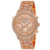 Akribos XXIV Rose Dial Rose Gold-tone Ladies Watch AK776RG - The Watches Men & Co