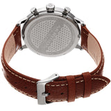 Akribos XXIV Silver Dial Dual Time Men's Watch AK1023SSBR - The Watches Men & Co #3