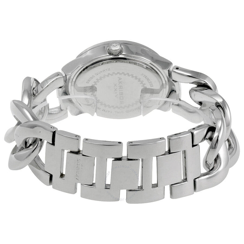 Akribos XXIV Silver-tone Base metal Ladies Watch AK759SSTQ - The Watches Men & Co #3