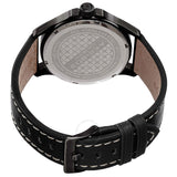 Akribos XXIV Trek Black Dial Black Leather Men's Watch AK833WT - The Watches Men & Co #3