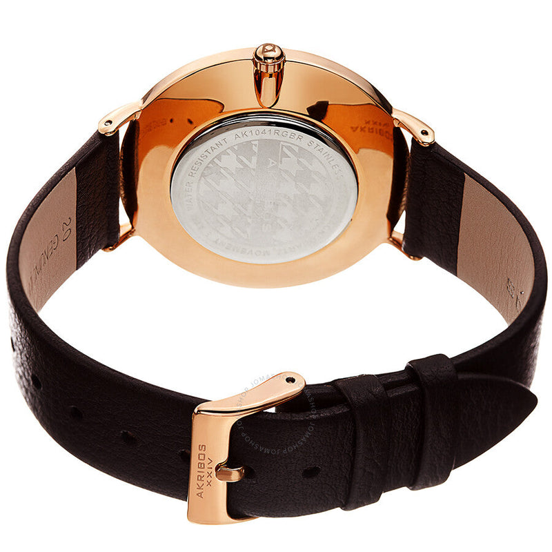 Akribos XXIV Waves White Dial Men's Watch AK1041RGBR - The Watches Men & Co #3