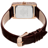 Akribos XXIV White Dial Brown Leather Ladies Watch AK1068BR - The Watches Men & Co #4