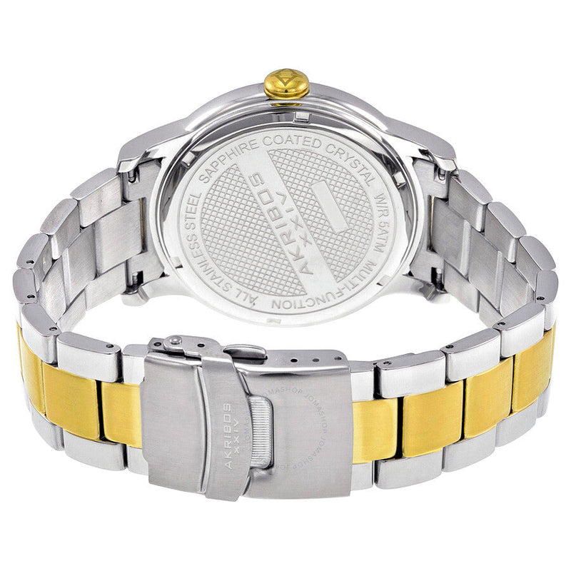 Akribos XXIV White Matte Dial Two-tone Men's Watch AK728TTG - The Watches Men & Co #3