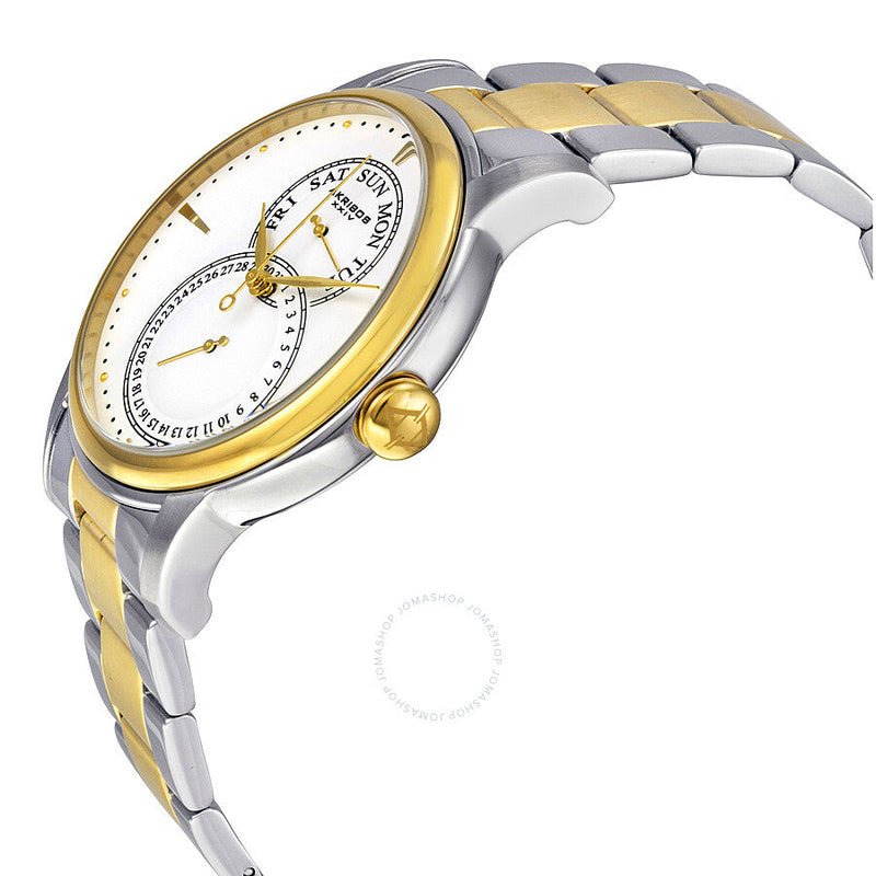 Akribos XXIV White Matte Dial Two-tone Men's Watch AK728TTG - The Watches Men & Co #2