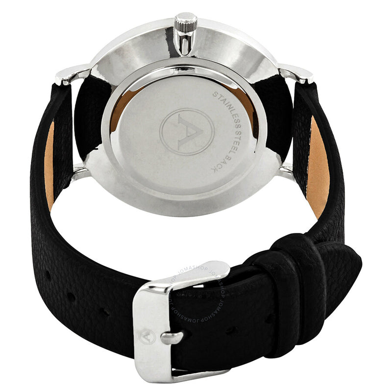 Alba by Akribos White Dial Leather Men's Watch 1033SS - The Watches Men & Co #3