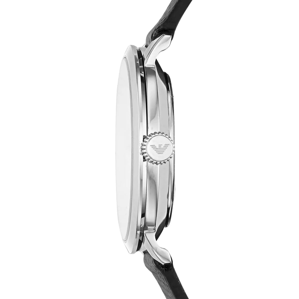 Emporio Armani Modern White Dial Black Leather Strap Watch For Women - AR11159 AR11159 - Image 4