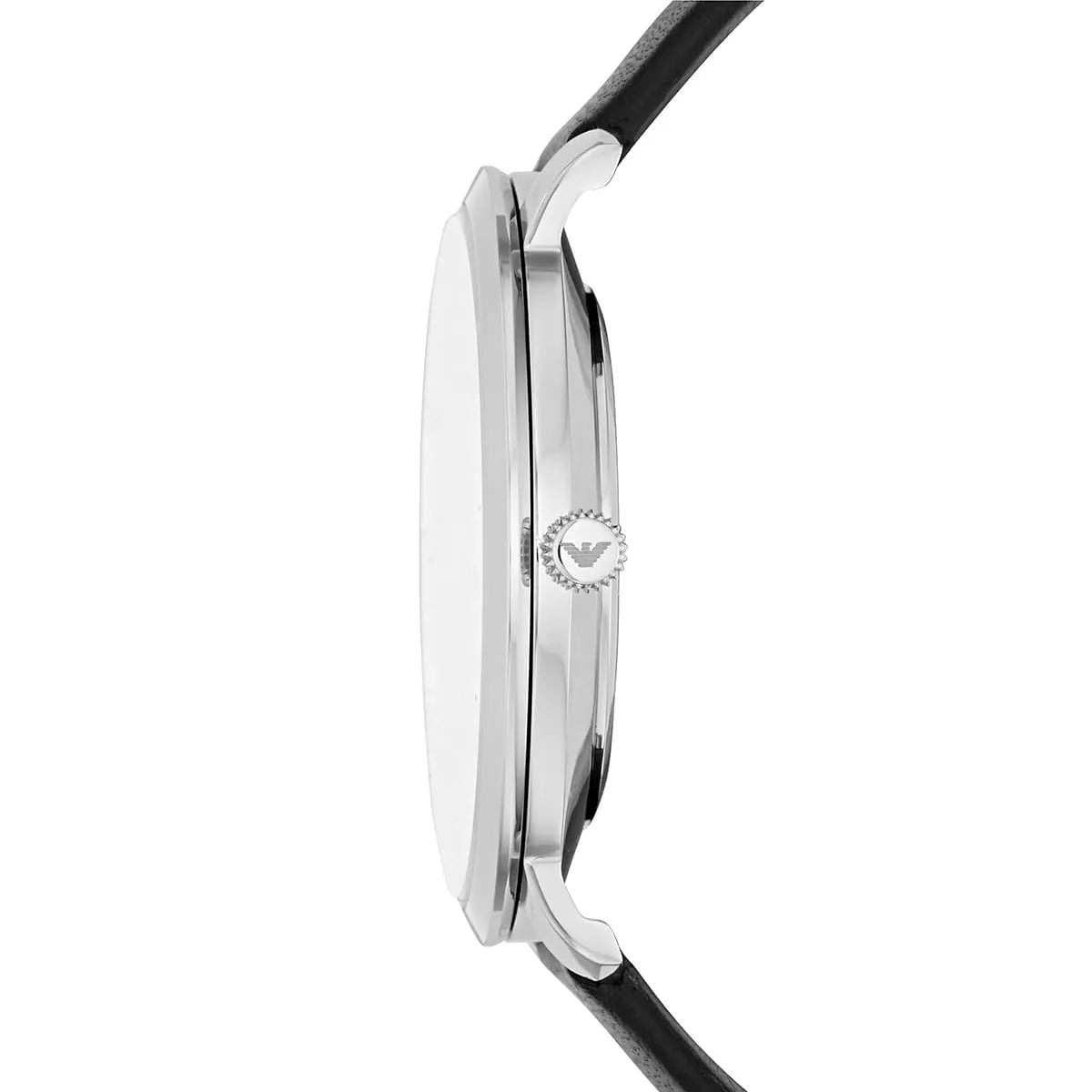 Emporio Armani AR11162 watch side profile showing crown and slim case design