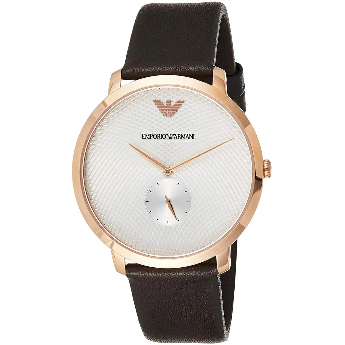 Emporio Armani Men's Quartz Leather Strap Silver Dial 42mm Watch AR11163 AR11163 - Image 3