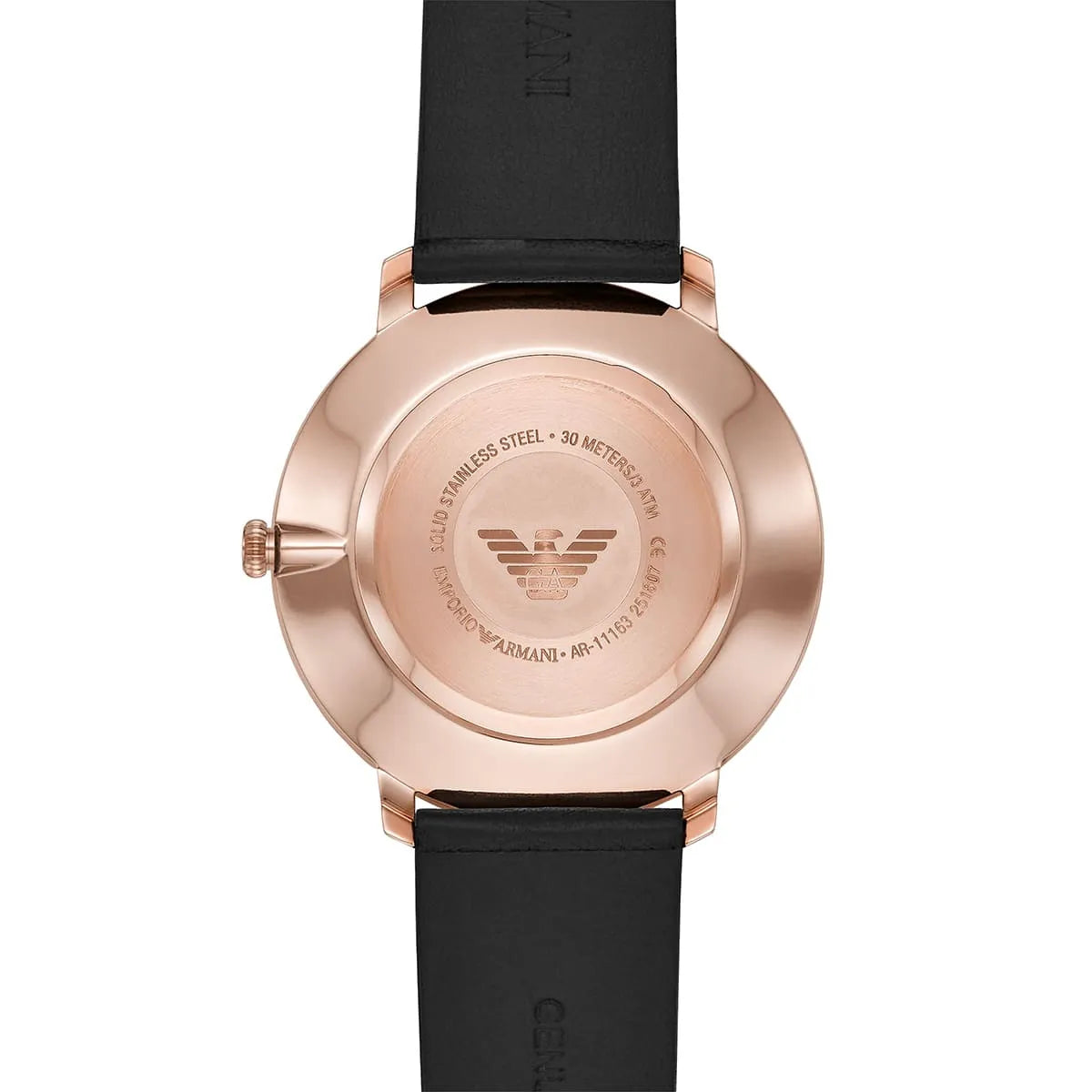 Emporio Armani Men's Quartz Leather Strap Silver Dial 42mm Watch AR11163 AR11163 - Image 6