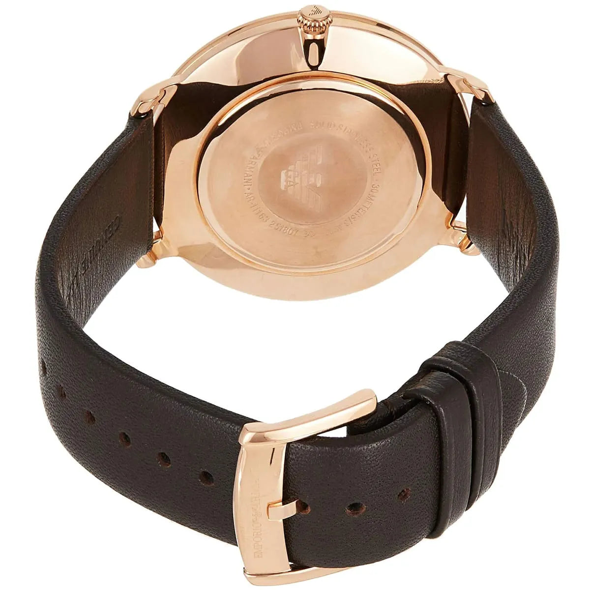 Emporio Armani Men's Quartz Leather Strap Silver Dial 42mm Watch AR11163 AR11163 - Image 7