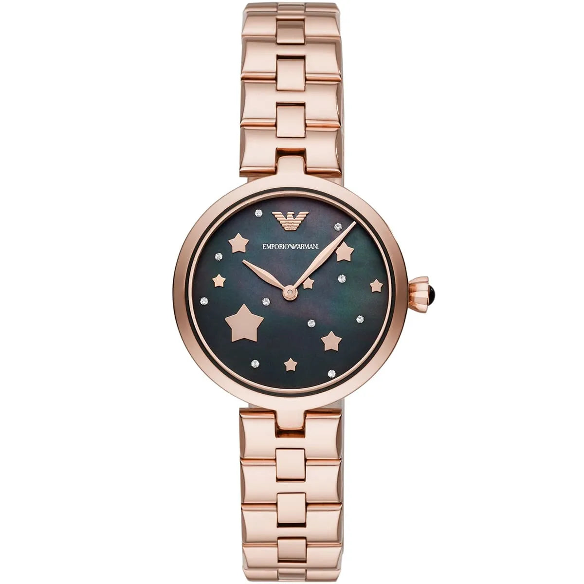 Emporio Armani Arianna Black MOP Dial Rose gold Women's Watch - AR11197