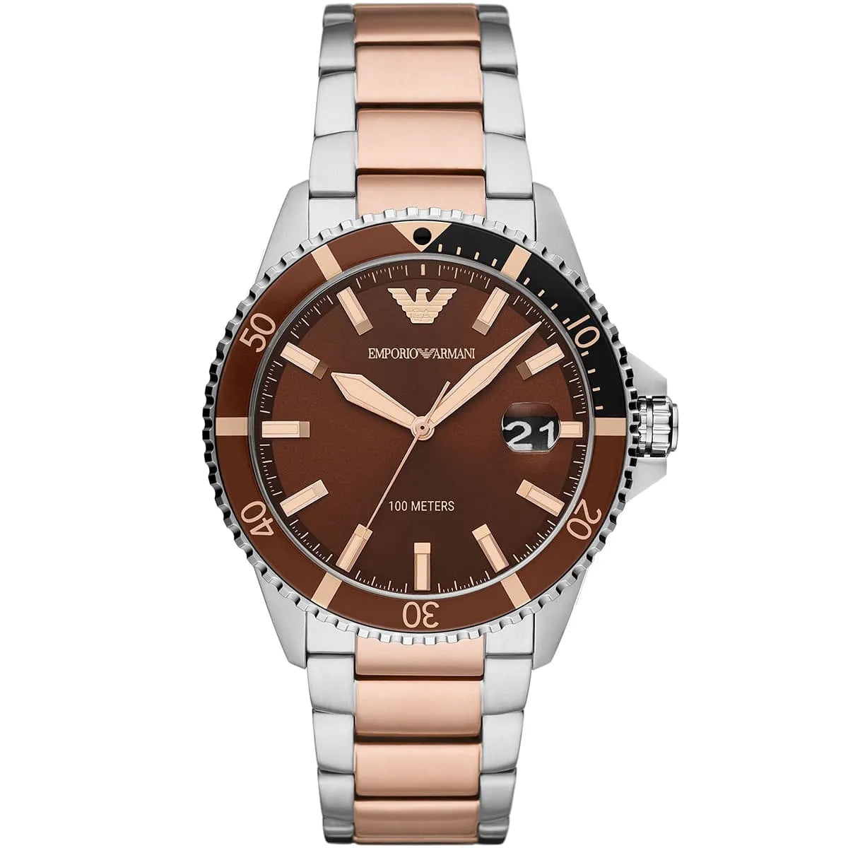 Emporio Armani Sea Explorer Two Tone Men's Watch - AR11340