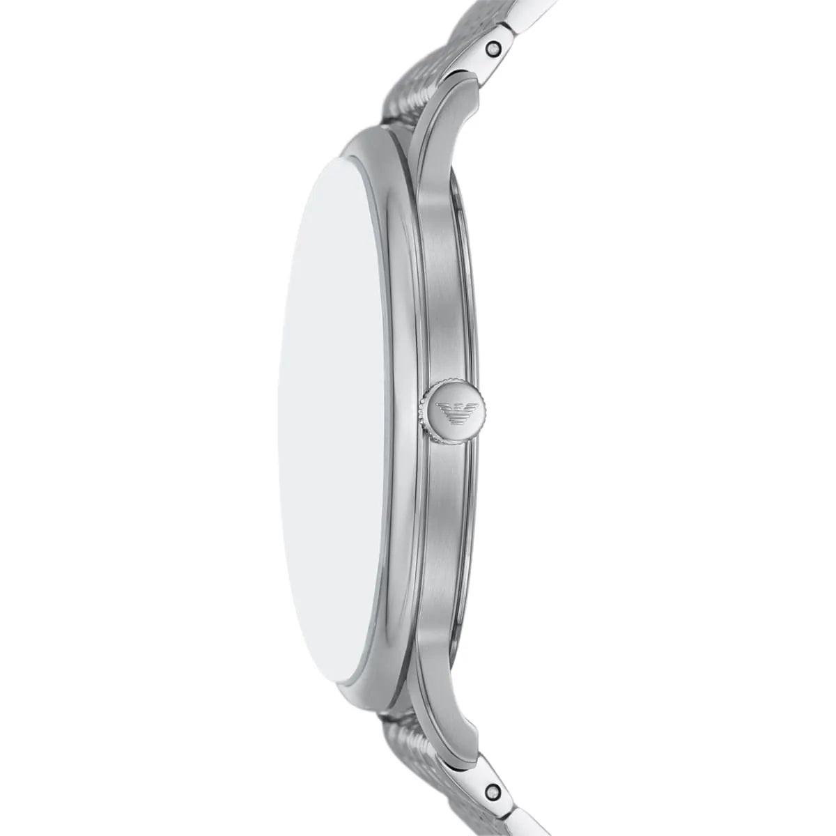 AR11599 Emporio Armani watch side view displaying minimalist design and case profile