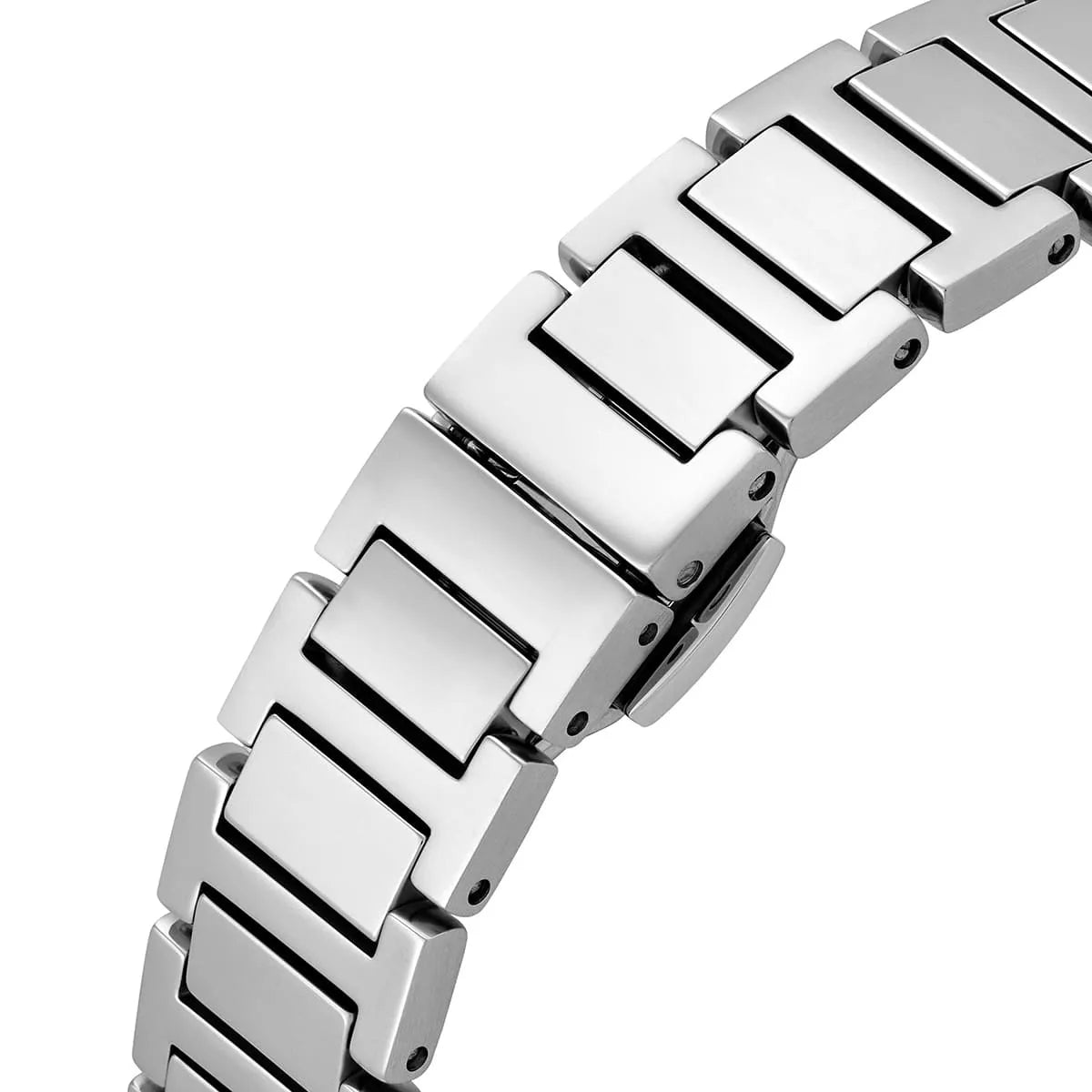 Emporio Armani Empire AR11625 silver stainless steel link bracelet with polished and brushed finish