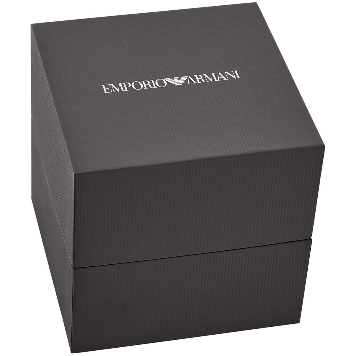 Emporio Armani dark gray presentation box for AR11722 World Explorer watch