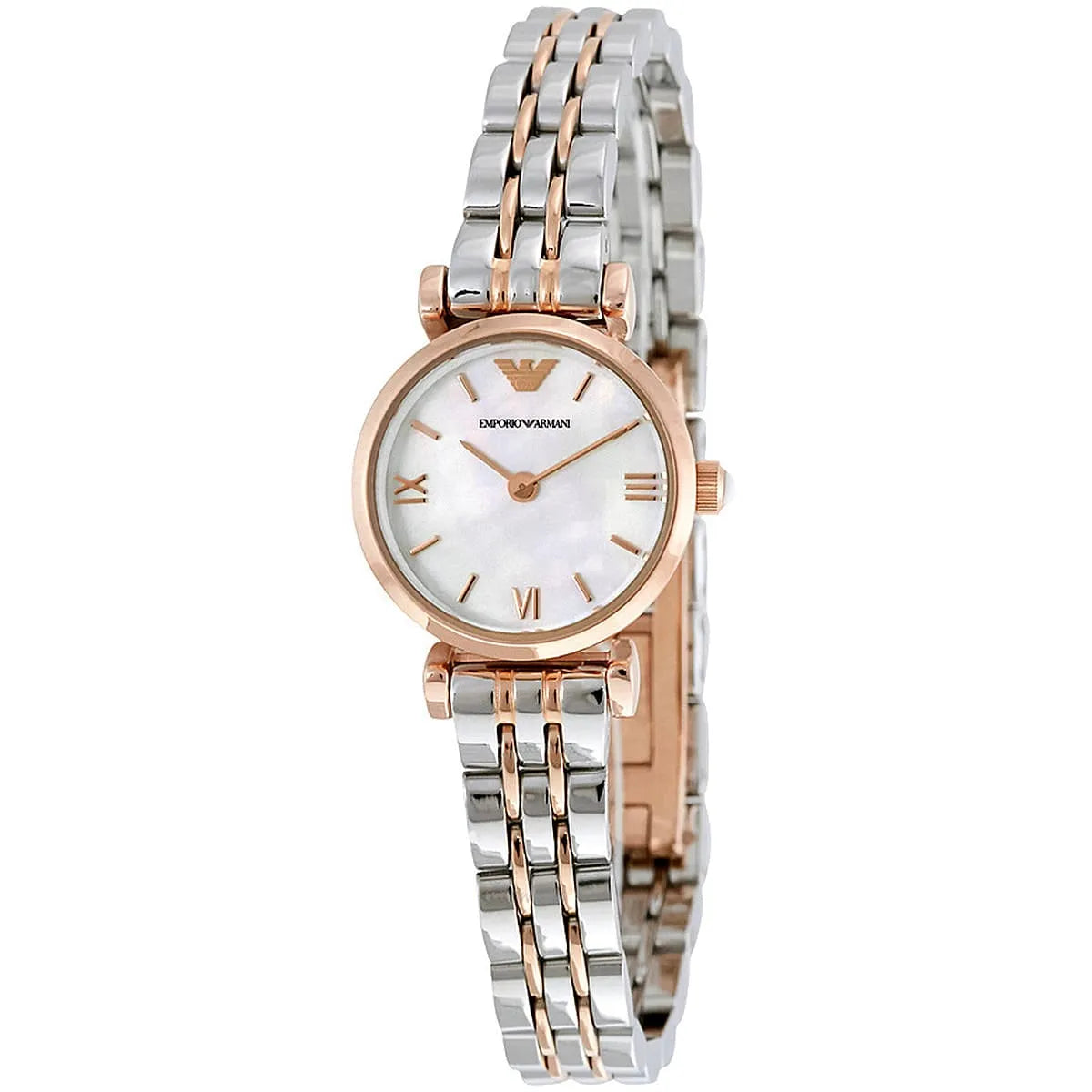 Emporio Armani Ladies' Watch AR1689 – Rose Gold & Stainless Steel, Mother-of-Pearl Dial, Quartz, 22mm, 3 ATM AR1689 - Image 3