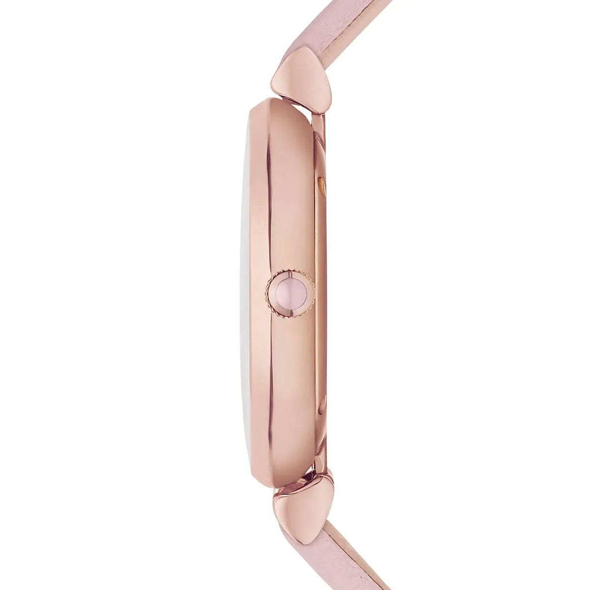 Emporio Armani AR1958 Retro Rose Gold Tone Pink MOP Dial Leather Womens Watch AR1958 - Image 6