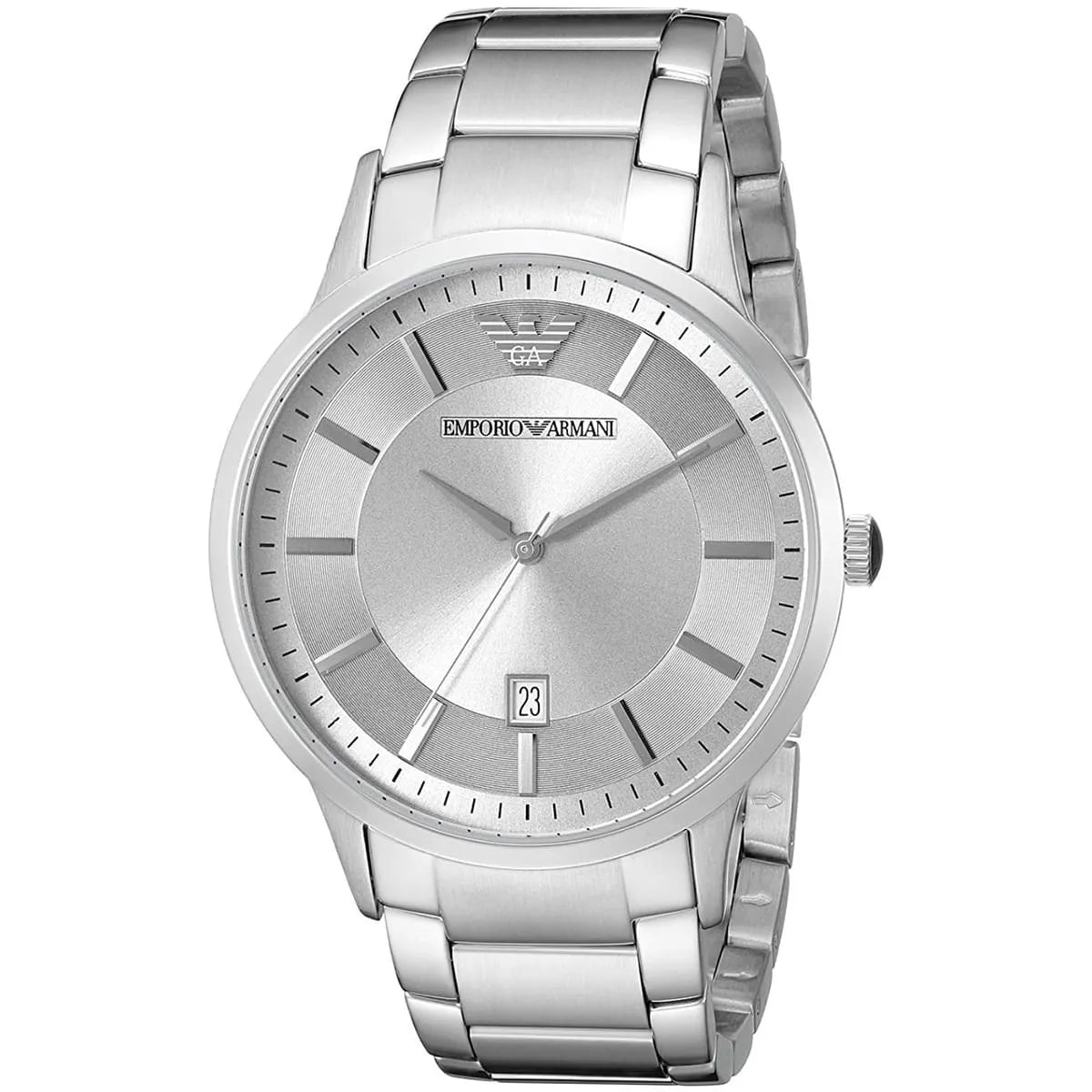Emporio Armani Classic Quartz Silver Dial Silver Steel Strap Watch For Men - AR2478 AR2478 - Image 2