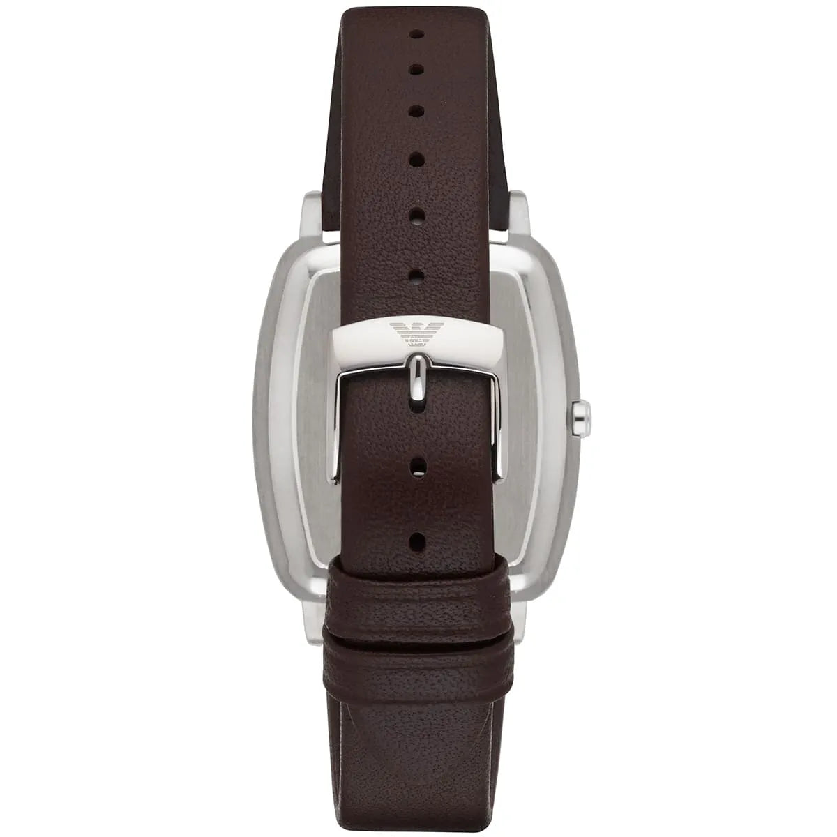 AR2491 Emporio Armani brown leather strap with buckle and adjustment holes