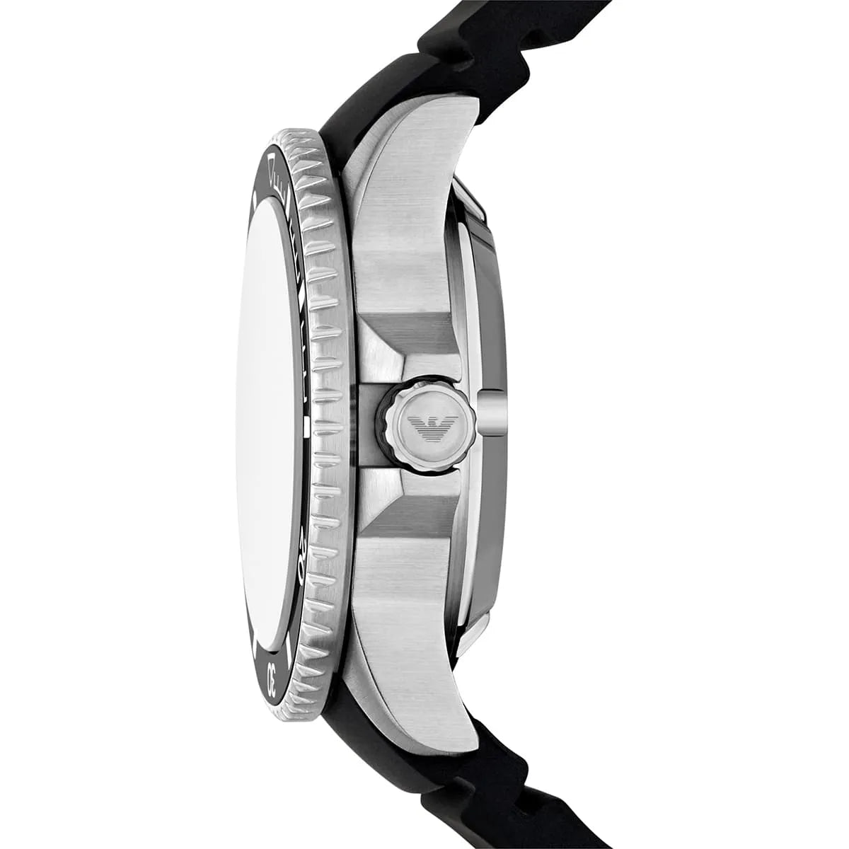 Emporio Armani Sea Explorer Automatic Black Silicone Strap Men's Watch - AR60086