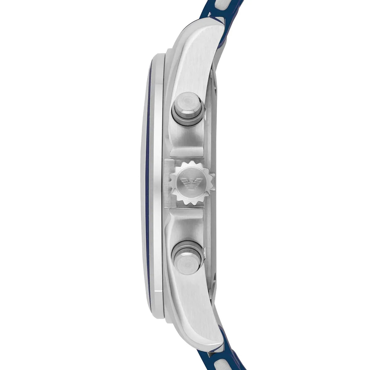 AR6068 chronograph watch side view showing chronograph pushers and crown detail