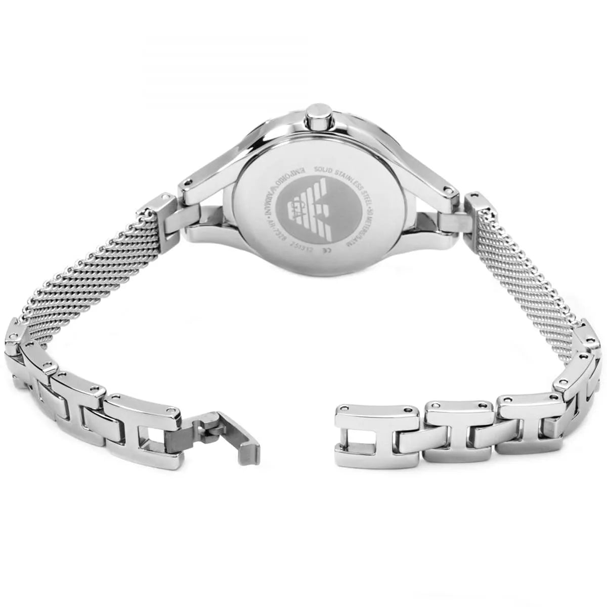 Emporio Armani Chiara Mesh/Milanese Bracelet Silver Women's Watch - AR7328
