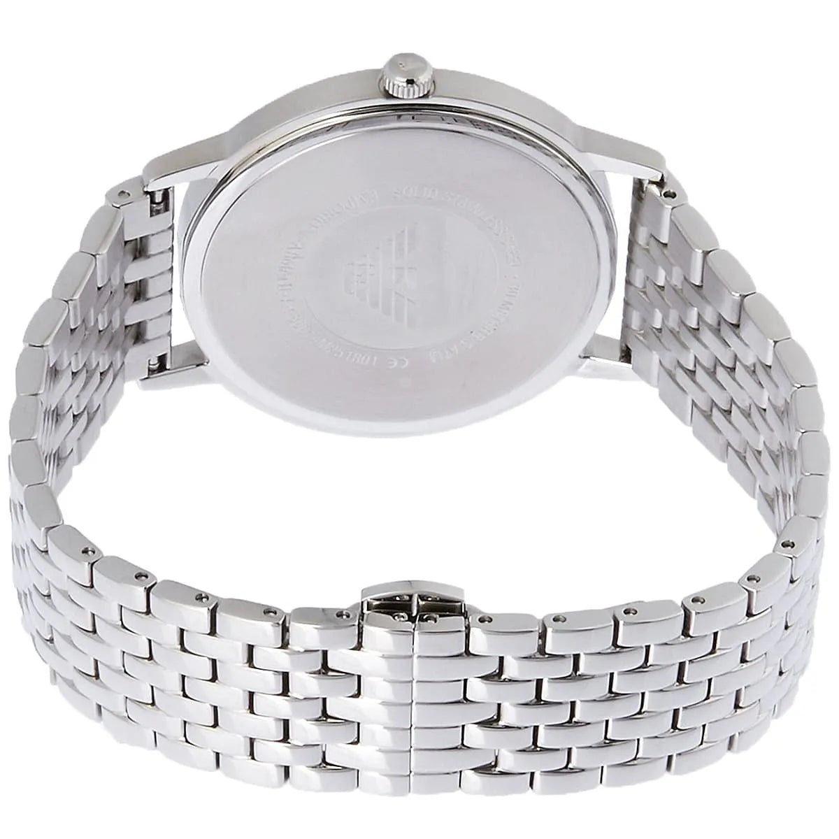 Emporio Armani Kappa White Dial Silver Men's Watch - AR80014