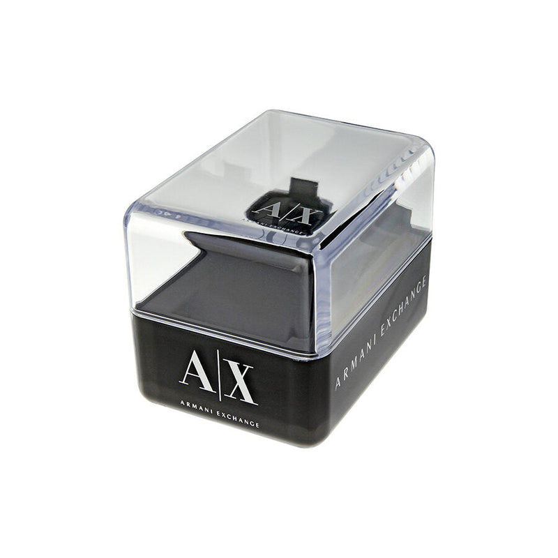 Armani AX Exchange Whitman Silver Dial Brown Leather Men's Watch AX2100 - The Watches Men & CO #4
