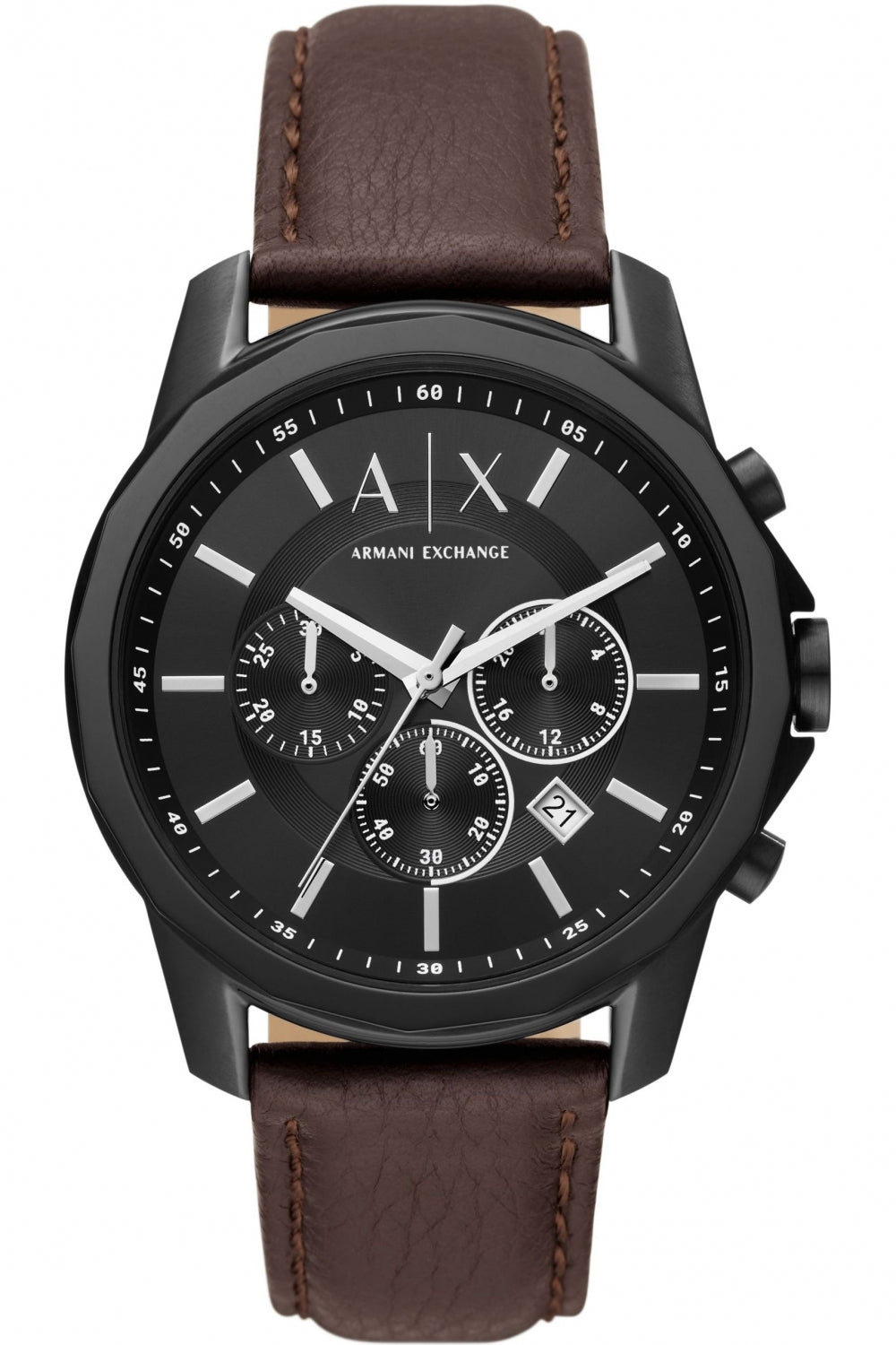 Armani Exchange Chronograph Brown Leather Men’s Watch AX1732 - Watch
