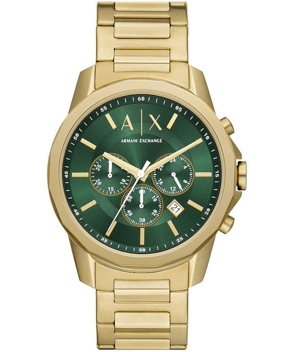 Armani Exchange Chronograph Gold-Tone Green Dial Men's Watch AX1746 ax1746 - Image 1