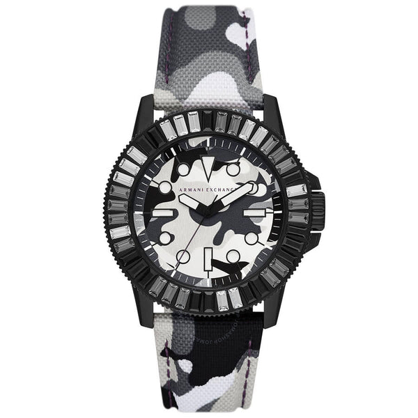 Armani Exchange Classic Quartz Crystal Black Grey and White  Dial Men's Watch AX1856 - The Watches Men & Co