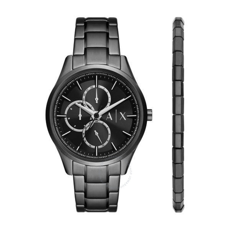 Armani Exchange Dante Chronograph Quartz Black Dial Men's Watch AX7154SET - The Watches Men & Co