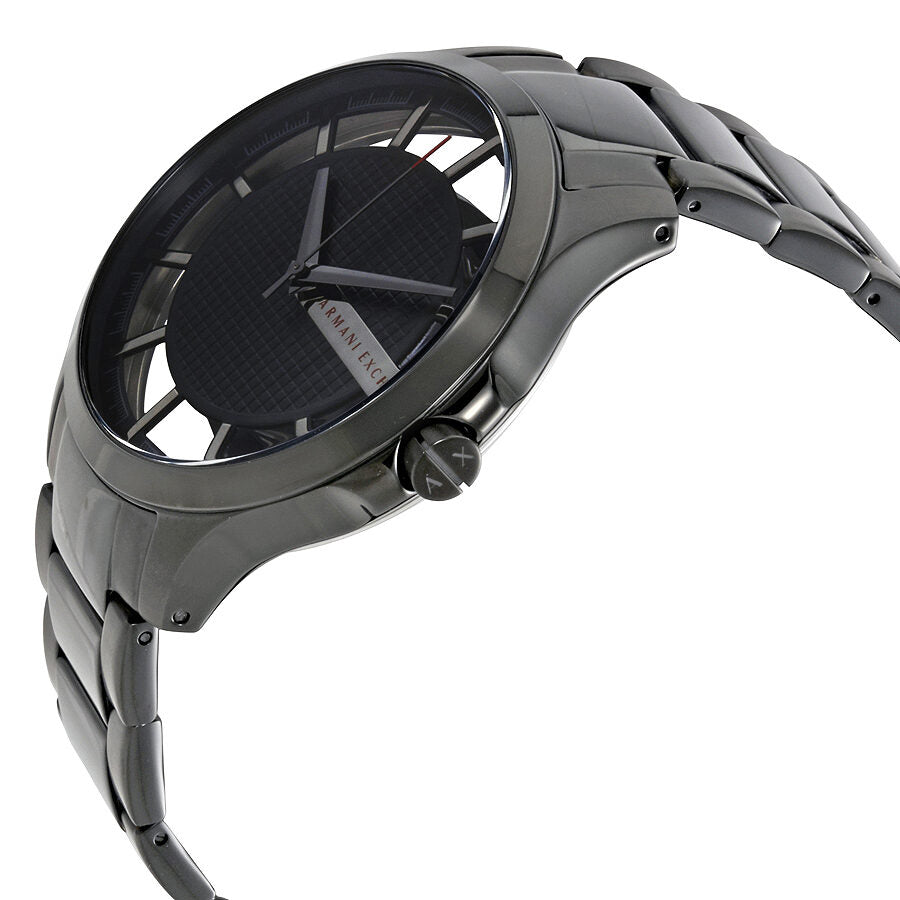 Armani Exchange Hampton AX2189 watch shown from side angle displaying case and strap profile