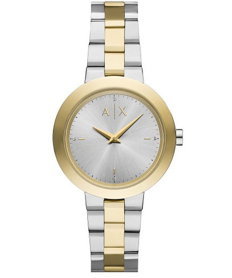 Armani Exchange Jackie AX5171 women's watch with two-tone gold and silver bracelet
