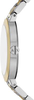 Side profile of Armani Exchange Jackie AX5171 showing case depth and bracelet