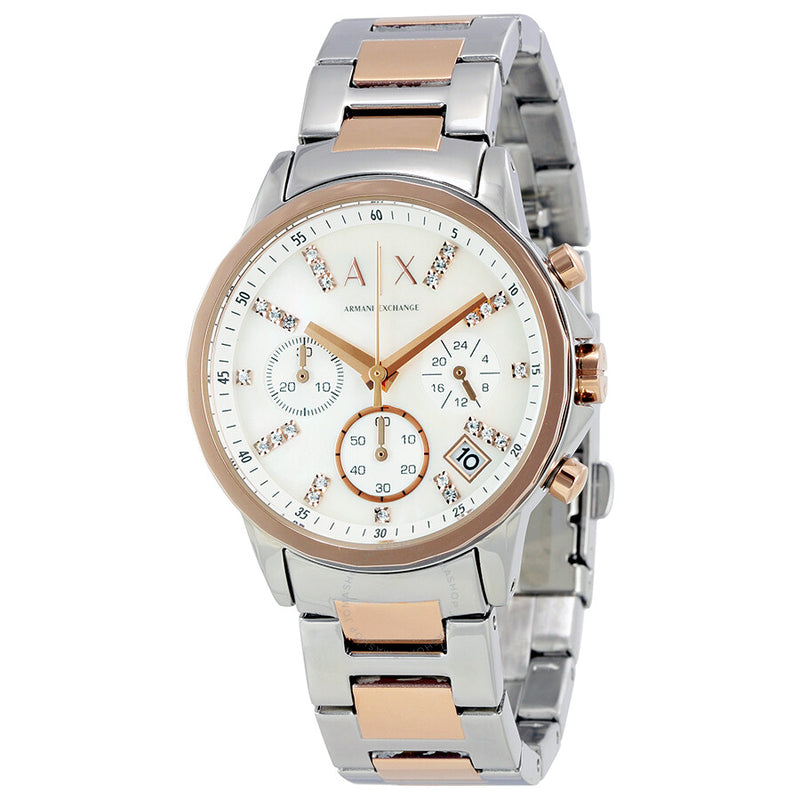 Armani Exchange Lady Banks Mother of Pearl Dial Watch AX4331 - The Watches Men & Co