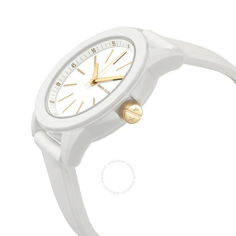 Armani Exchange Lady Banks Quartz White Dial Ladies Watch Set  AX7126 - The Watches Men & Co #2