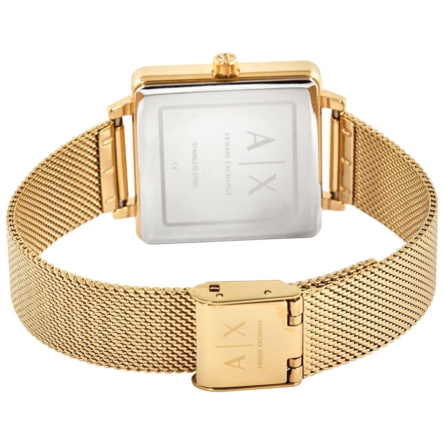 Armani Exchange Lola Quartz Gold Dial Ladies Watch #AX5801 - The Watches Men & CO #3