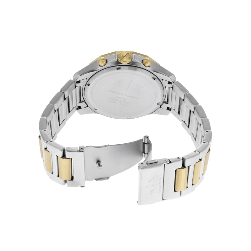 Armani Exchange Men’s Quartz Two Tone Stainless Steel Black Dial 44mm Watch AX7148 ax7148 - Image 6