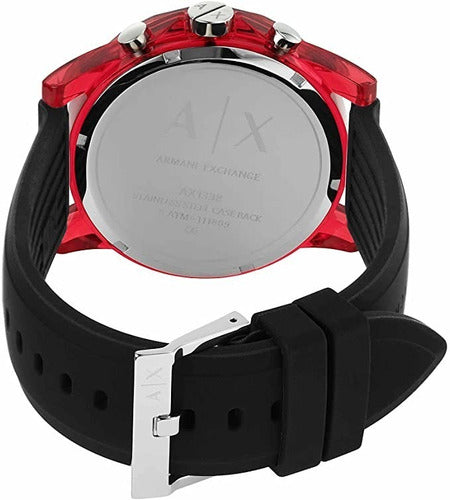 Outerbanks Red Silicon Strap Men's Watch AX1338 - The Watches Men & CO #3