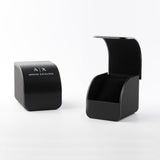 Armani Exchange Silver Chronograph Black Dial Men's Watch AX1057