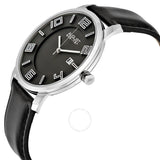 August Steiner Black Dial Black Leather Men's Watch AS8108BKS - The Watches Men & Co #2