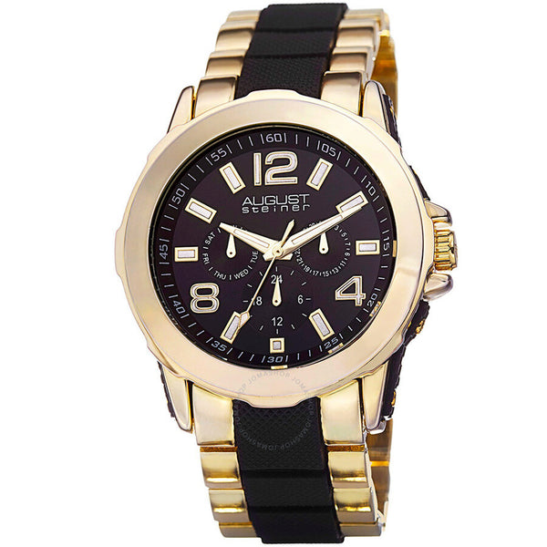 August Steiner Black Dial Men's Watch AS8114YG - The Watches Men & Co