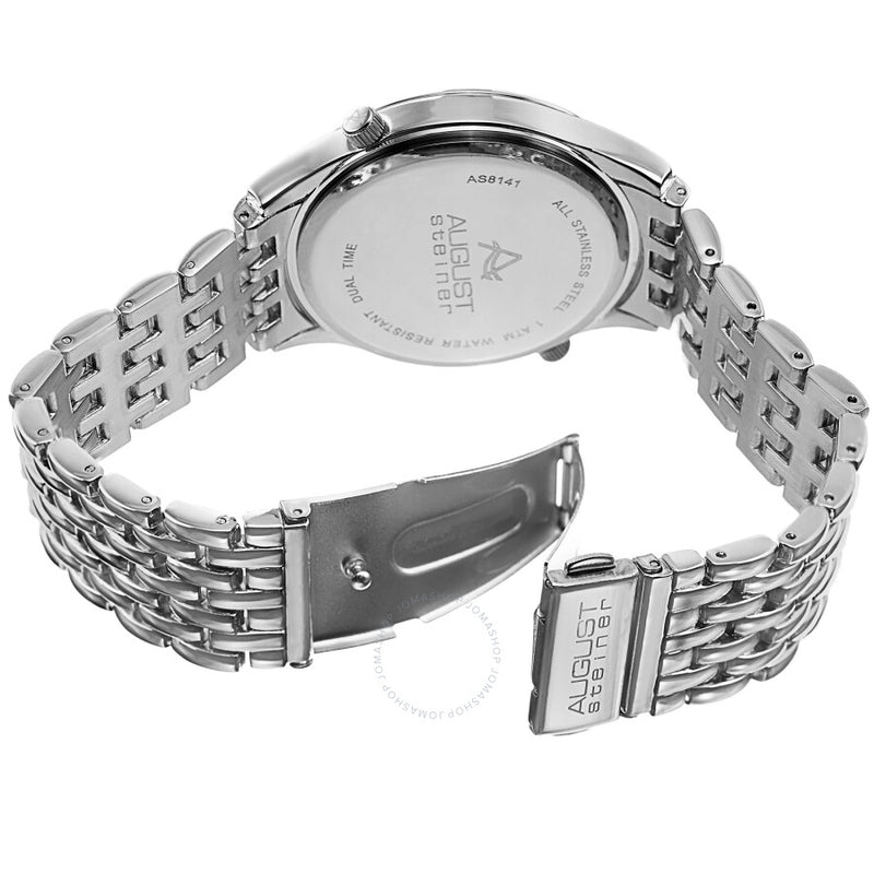 August Steiner Black Dial Men's Watch AS8141SSB - The Watches Men & Co #4