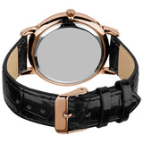 August Steiner Black Dial Rose Gold-tone Metal Black Leather Men's Watch AS8055RG - The Watches Men & Co #3