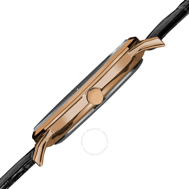 August Steiner Black Dial Rose Gold-tone Metal Black Leather Men's Watch AS8055RG - The Watches Men & Co #4