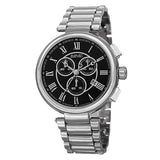 August Steiner Chronograph Black Dial Men's Watch AS8148SSB - The Watches Men & Co